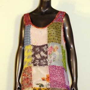Sleeveless Patchwork Dress